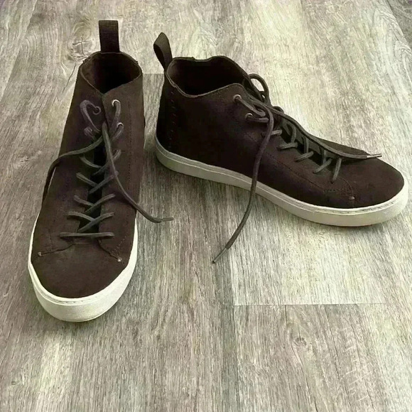 TOMS Lenox Mid Chocolate Brown Suede Sneakers - Picture 7 of 12